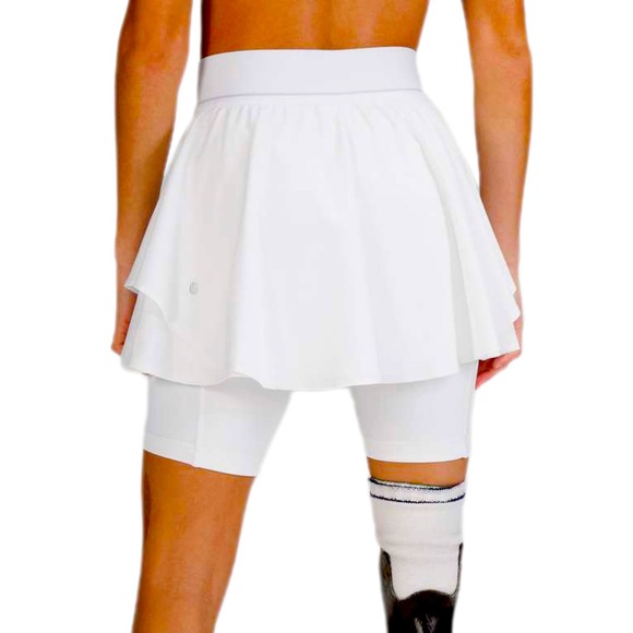 Lululemon Court Rival High Rise Skirt White Size 12 - Picture 5 of 9